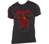 Metallica: Rock Off - Skull Screaming Red 72 Seasons Back Print (T-Shirt Unisex