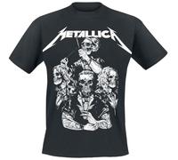Metallica S&M2 Skull Tux Uomo T-Shirt Nero 100% Cotone Regular