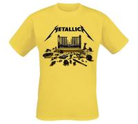 Metallica '72 Seasons Simplified Cover' (Giallo) T-Shirt - NUOVO E UFFICIALE