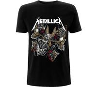 Metallica 'Skull Moth' (Nero) T-Shirt - NUOVO E UFFICIALE