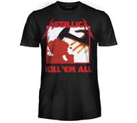 Metallica T-Shirt Kill 'Em all. Maglietta Rock Ufficiale. Band Heavy Metal. Maglia Unisex Adulto Ragazzo. (S)