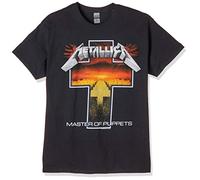 Metallica - T-Shirt # Xl Unisex Black # Master of Puppets Cross