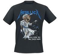 Metallica Tip Scales Uomo T-Shirt Nero M 100% Cotone Regular