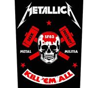 Metallica Metal Militia - Toppa posteriore nera, 29 x 36 cm