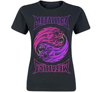 Metallica Yin Yang Donna T-Shirt Nero S 100% Cotone Regular