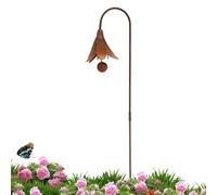 Metallici per Fiori da Giardino Scultura di Campanule Decorative Rustiche e | Supporti a Picchetto per Fiori da Giardino Cortile Prato Portico Sentiero Recinto Terreno