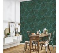 Tropicale Foglie Carta da Parati AS Creation 39355-3 Verde Botanico Trama Vinile