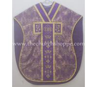 Metallico Viola Chasuble.st. Philip Neri Stile Casula & Massa Set,