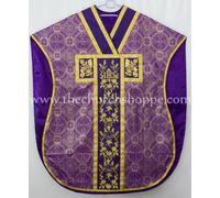 Metallico Viola Chasuble.st. Philip Neri Stile Casula & Massa Set, Ihs