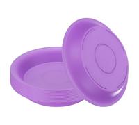 METALLIXITY 10 Pezzi Sottovaso Pianta 11,4cm PP Rotondo Viola | Sottovasi per Piante, per Drenaggio Acqua Interno o Esterno, per Giardini, Cortili, Balconi e Piante da Tavolo