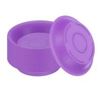 METALLIXITY 20 Pezzi Sottovaso Pianta 7cm PP Rotondo Viola | Sottovasi per Piante da Interno o Esterno, Drenaggio Acqua, per Giardini, Cortili, Balconi, Piante da Tavolo