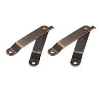 METALLIXITY 2pz Pieghevole Supporto Cerniere 2.64" x 0.43" Bronzo Tono | Ruota Pivot Cerniera, Ferro, 360 Gradi, per Porta Finestra Progetti Fai-da-te