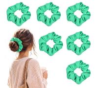 METALLIXITY 6 Pezzi Elastici Morbidi per Capelli 11cm a Righe Verde | Fermacoda per Donne, Senza Pieghe o Danni, Accessori per Chioma Spessa, Sottile, riccioa, Ideali per Uso Quotidiano
