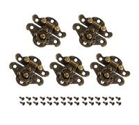METALLIXITY Aletta Chiusura Serratura (28mm x 23mm) 5pz, Zinco Lega Chiusura Chiusure - per Armadi Scatole Valigie, Bronzo Tono