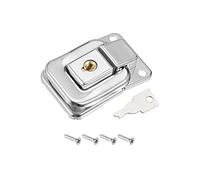 METALLIXITY Aletta Chiusura Serratura (41mm x 28mm), Ferro Ferma Chiusure - per Armadi Scatole Valigie, Argento Tono