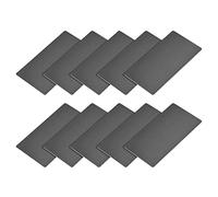 METALLIXITY Blank Metallo Scheda (100mm x 50mm x 1mm) 10pz, Anodizzato Alluminio Targhetta - per Casa Interni Fai-da-Te Segnaletica Incisione, Nero