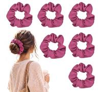 METALLIXITY Elastici per Capelli 6 Pezzi 11 cm a Righe Rosso Rosa | Morbidezza, per Donna, per Coda di Cavallo, Senza Pieghe o Danni, per Capelli Spessi Fini riccio, Uso Quotidiano e Sportivo