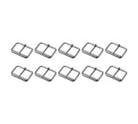 METALLIXITY Fibbie a Rullo in Metallo (40mm/1,57 pollici) 10 Pezzi, Fibbia Singola a Punta per Cinture in Metallo - per Cinture Borse Cinghie Fai da Te, Nero