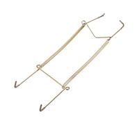 METALLIXITY Gancio per piastra (12 pollici), gancio da parete invisibile in acciaio inossidabile con protezioni per punte - per piatti decorativi, Cina, piatti, zincato