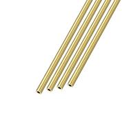 METALLIXITY Ottone Tubo(3mm OD x 1mm Muro T x 200mm L) 4pz Diritto Tubatura - per Casa Arredamento Macchinari fai da te Artigianato