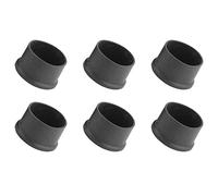 METALLIXITY Sedia Gamba Estremità Rivestimento (50mm Dia) 6pz, PVC Mobili Piedi Tappi Pavimento Protezione - per Divano Tavolo Sedie Patio, Nero