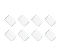 METALLIXITY Sedia Gamba Fine Rivestimento (50mm x 50mm) 8pz, Quadrato PVC Mobili Piedi Tappi Pavimento Protezione - per Divano Tavolo Patio Sedie, Trasparente