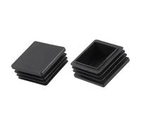 METALLIXITY Square Tube End Cap(40 x 40mm) 2Pz, Tappi Di Plastica Insert Caps Copertura Estremità Tubo Protezione Estremità Filettate - Per Recinzioni Mobili Tavoli Sedie Gambe, Nero