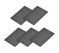 METALLIXITY Vuoto Metallo Scheda (80mm x 50mm x 0,5mm) 5pz, Anodizzato Alluminio Targhetta - per Casa Interni Fai da te Segnaletica Acquaforte, Nero