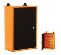 METALLMOBELL - Armadio Ferro | 60x40x20cm, con Ripiani e Serratura | Armadi da Ufficio, Mobile Ufficio, Armadietto Spogliatoio, Armadio Due Ante, Armadio 2 Ante, Armadietti Spogliatoio MB01N