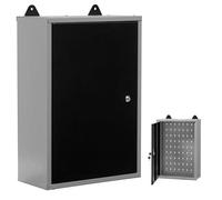 METALLMOBELL - Armadio Ferro | 60x40x20cm, con Ripiani e Serratura | Armadi da Ufficio, Mobile Ufficio, Armadietto Spogliatoio, Armadio Due Ante, Armadio 2 Ante, Armadietti Spogliatoio MB01G