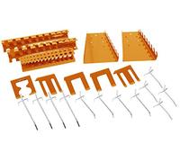 METALLMOBELL - Pannello Porta Attrezzi da Parete | 22 Pezzi, Ganci e Staffe | Parete Attrezzata Officina, Pannelli da Parete, Pannello Portautensili TH001