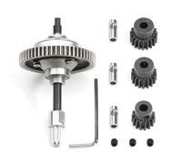 Metallo 54T Gruppo ingranaggio differenziale con 15T 17T 19T Pignone Motore Set di ingranaggi per TRAXXAS Hoss Rustler Stampede Slash 4X4 V XL, Slash Rustler 4X4 RC Auto