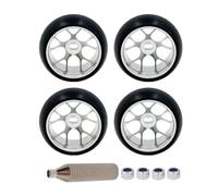 Metallo Aggiornamento Pneumatici Ruote Per Kyosho Per Mini Per Weili 1/28 | Riparazione Modifica Ruote offset 1.5 gradi 25mm per stabilita curva RC car set aderenza pneumatici Accessori