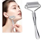 Metallo Agopuntura Rullo Di Massaggio, Rullo Di Massaggio Del Viso, Metallo Rullo Di Massaggio Per Acupoints, Anti-Aging Rughe Del Viso, Promuovere La Circolazione Del Sangue (Argento)