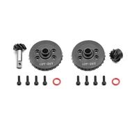 Metallo Anteriore/Posteriore Cambio Differenziale Elicoidale Ingranaggio 10T-29T RC Parti Aggiornate per TRAXXAS Slash 4X4 1/10 Ford F-150 RC Car (Rear Diff Gear)