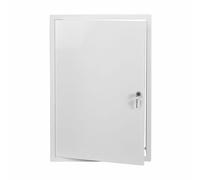 Metallo Bianco Accesso Pannello 400mm x 600mm Con Blocco/Chiavi Ispezioni Porta