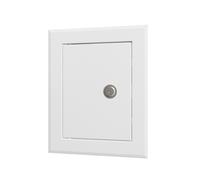 Metallo Bianco Accesso Pannello Con Blocco Muro Acciaio Portello Servizio Porta