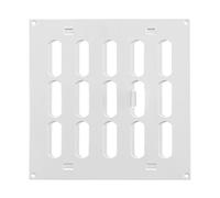 Metallo Bianco Aeratore Griglia 200mm x Con Interruttore Piatto Condotto Cover