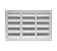 Metallo Bianco Aeratore Griglia 300mm x 200mm Fly Schermo Piatto Louvre Condotto