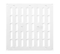 Metallo Bianco Aeratore Griglia 300mm x Con Interruttore Piatto Louvre Condotto