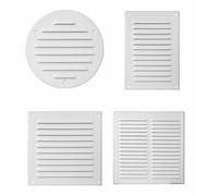 Metallo Bianco Griglia di Ventilazione con Mosca Schermo Piatto Condotto Cover