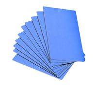 Metallo Biglietto Visita 100x60x0.6mm Anodizzato Alluminio Placca Blu 10pz