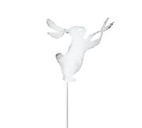 Metallo Bunny Yard Stakes - Decorazione per coniglio, coniglietto pasquale | Personaggi da giardino all'aperto, lepre di ferro, cartelli per marciapiedi, aiuole di vasi primavera nel cortile
