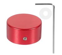 Metallo Cappucci Pedale Effetti Chitarra Elettrica Rosso | Piccoli e Leggeri, Ricambio Pratico, per Controllo Rotativo, Accessori Chitarra Elettrica, Colore Rosso