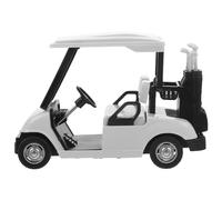 Metallo Cart Pressofusione Pull Back Action Cart Pullback Veicolo Club Scrivania 1:20 Golf Cart Bianco