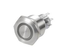 Metallo Chiusura Interruttore Pulsante 22mm Montaggio Dpdt Dia 2No2Nc 24V Verde