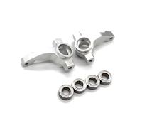 Metallo Della Tazza Sterzo Per Tamiya Denetsu Per Fighter 1/10 | Auto RC modificano le parti con coppe dello sterzo in metallo precise per geometria e curve reattive(Silver)