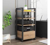 Metallo e Legno HiFi Rack 2/3/4 Tier Audio Stand per Amplificatori Giradischi & Stereo AV Media Cabinet Soluzione di archiviazione HiFi Pelliccia HiFi