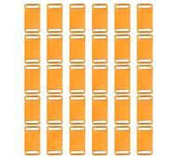 Metallo Etichette vergini,ID Etichette con Fori Giallo Alluminio Etichette,30pz