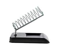 Metallo, Ferro, Staffa ferro di saldatura elettrica supporto del basamento di sostegno Resistenza stazione Telaio portatile per lavoro elettrico Argento